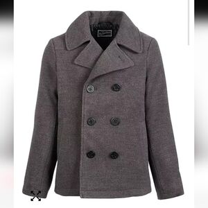 NEW WITH TAGS ROTHSCHILD DOUBLE BREASTED FAUX WOOL COAT CHARCOAL BOYS 3T